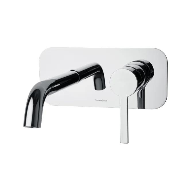 Встраиваемый однорычажный смеситель для раковины на цельной пластине 190 мм DRAKO 332002