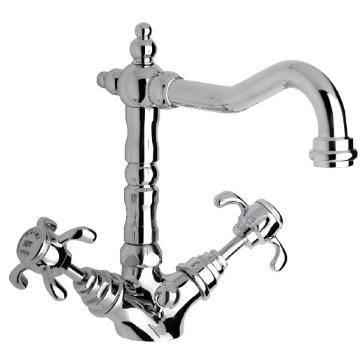 Смеситель для раковины PAINI Ornellaia 87CR250BLMKM высокий, хром (CR)