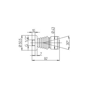 Душевая форсунка PAINI 50CR721, хром (CR) Душевая форсунка PAINI 50CR721, хром (CR)