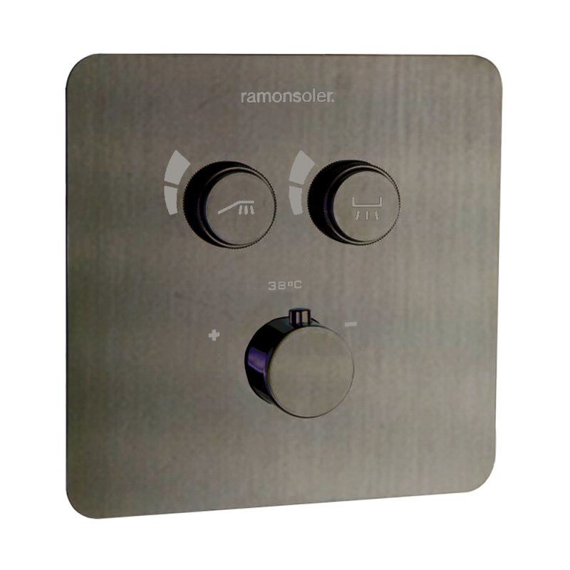 Встраиваемый термостатический смеситель для душа на 3 выхода RS SMART 85T301SGR графит