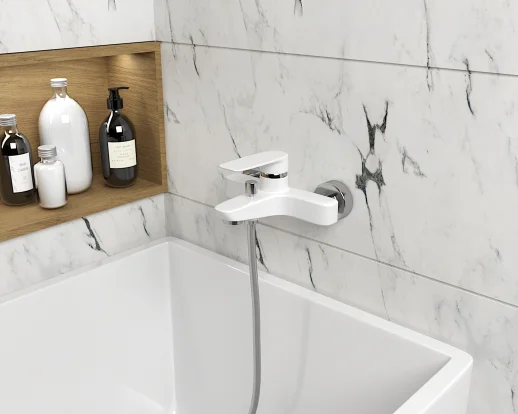 Смеситель для ванны, PAINI Nove 09BY111LMKM белый