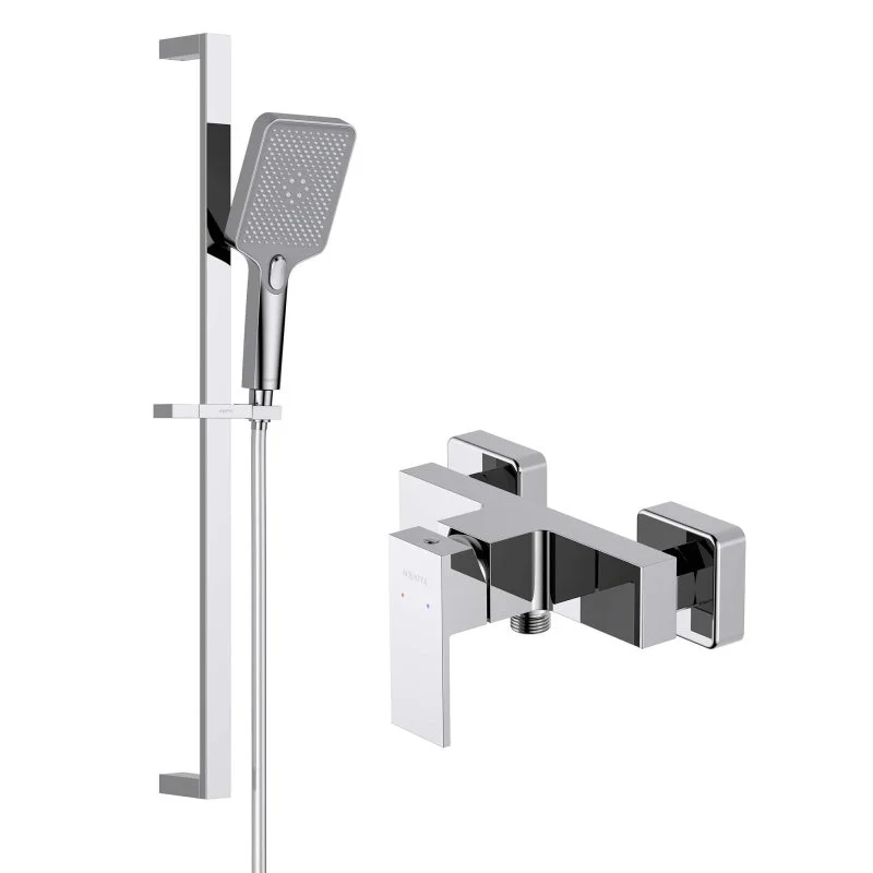 AQ1660CR ЛИБРА смеситель для душа ,  AQ2019CR ЛИБРА душевой гарнитур 3jet 68 см