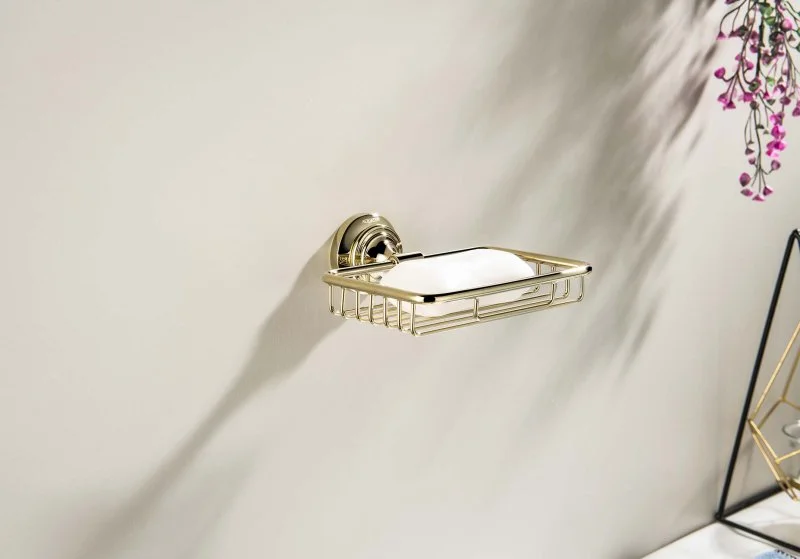 Мыльница решетка AQUATEK, полир. золото AQ4533PG КЛАССИК