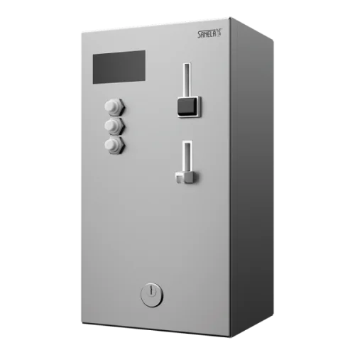 Монетный и жетонный автомат для 1-3 душей, выбор автоматом Sanela SLZA 01M 88011