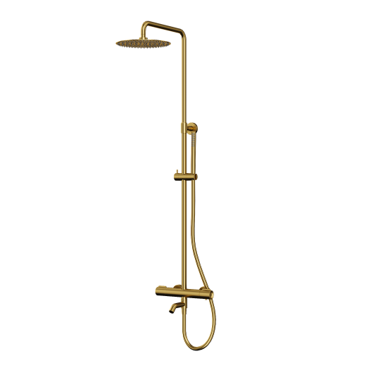 PAINI 78PJ687THSSD250F1B Cox Душевая система с термоcтатом, брашированное золото