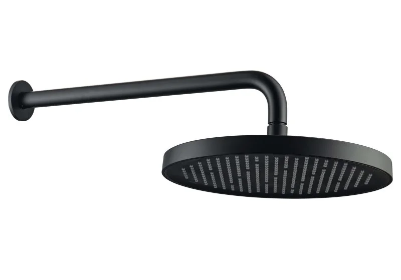 Верхний душ настенный 260мм AQUATEK, матовый черный AQ2080MB