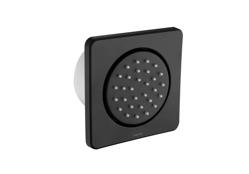 Боковая форсунка 130*130 AQUATEK, матовый черный AQ2099MB