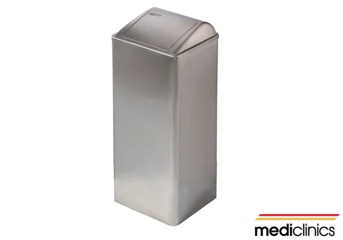 Большая урна для мусора с крышкой Mediclinics PP0080CS