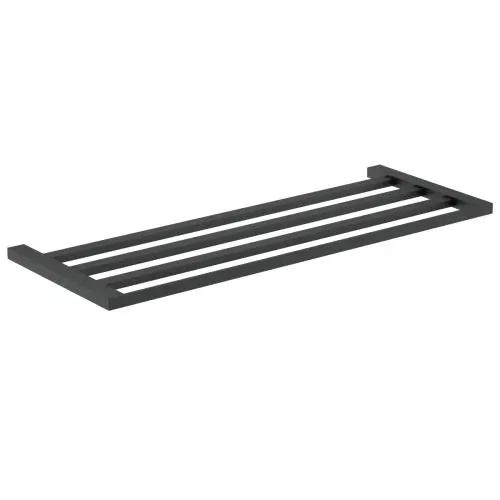 Полка для полотенец Corinto черная Nofer 16923.N