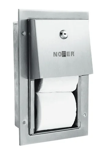 Двойной вертикальный встраиваемый диспенсер для туалетной бумаги Nofer 05202.S