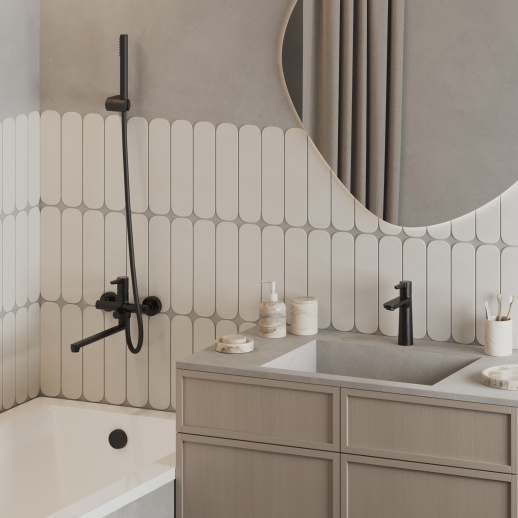 Смеситель для ванны с длинным изливом Urbatec Veneto без аксессура, черный (YO) - VE50753YO Смеситель для ванны с длинным изливом Urbatec Veneto без аксессура, черный (YO) - VE50753YO