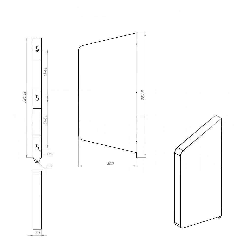 Перегородка межписсуарная сп Тругор