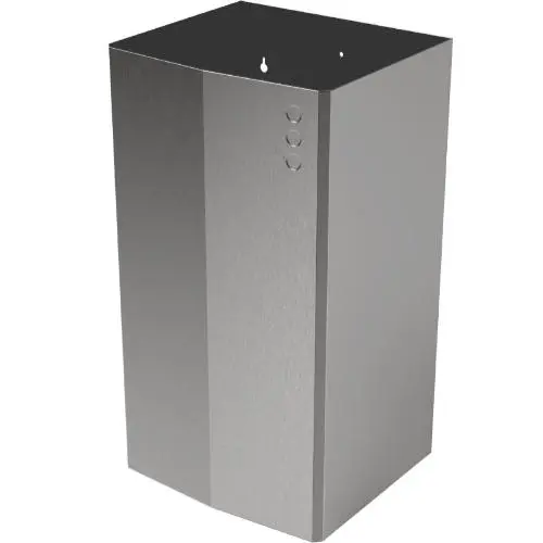 Контейнер для мусора настенный из нержавеющей стали матовый 65 л. Nofer 14077.65.EVO.S