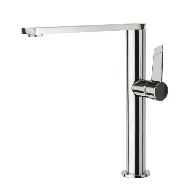 Смеситель высокий для кухни однорычажный с поворотным изливом KITCHEN 388401MC