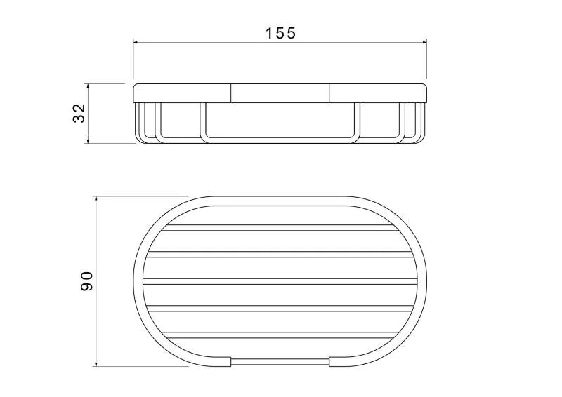 AQ4956BG мыльница решетка, шлиф. золото