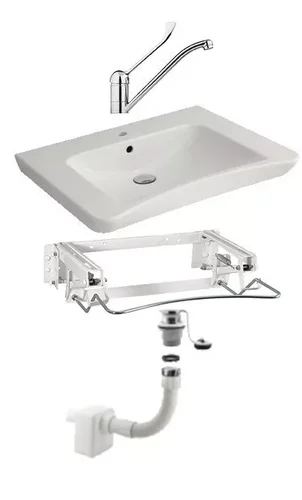 Раковина для людей с ограниченными способностями Nofer H12 в комплекте с подъемным механизмом