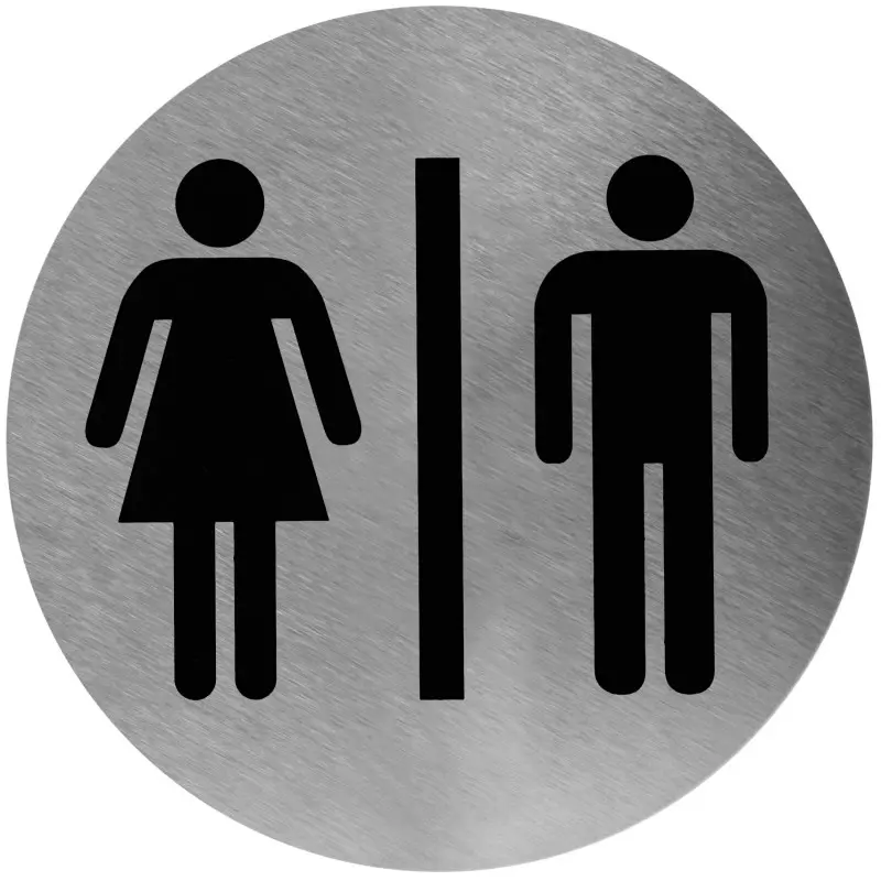 Табличка информационная "общий туалет" Mediclinics PS0001CS