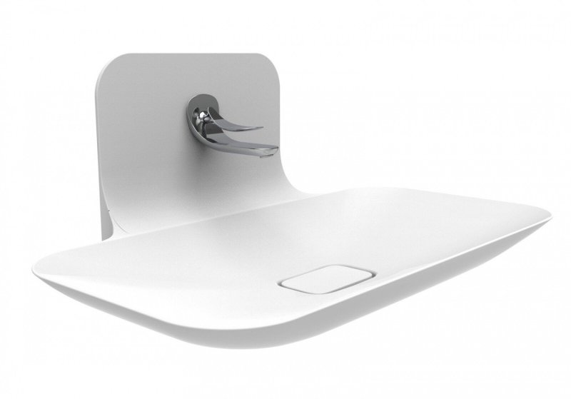 Creavit Foglia FG080-00CB00E-0000 Раковина накладная 800*495 мм (белый глянцевый)