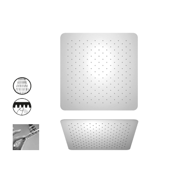 Верхний душ PAINI 50CR759UPQ30E 300 мм, квадратный, ультратонкий, хром (CR)