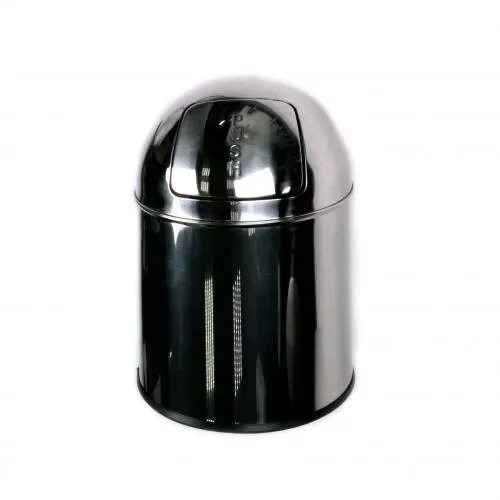 Ведро из нерж. cтали 10л. c крышкой push-open Nofer 14114.B