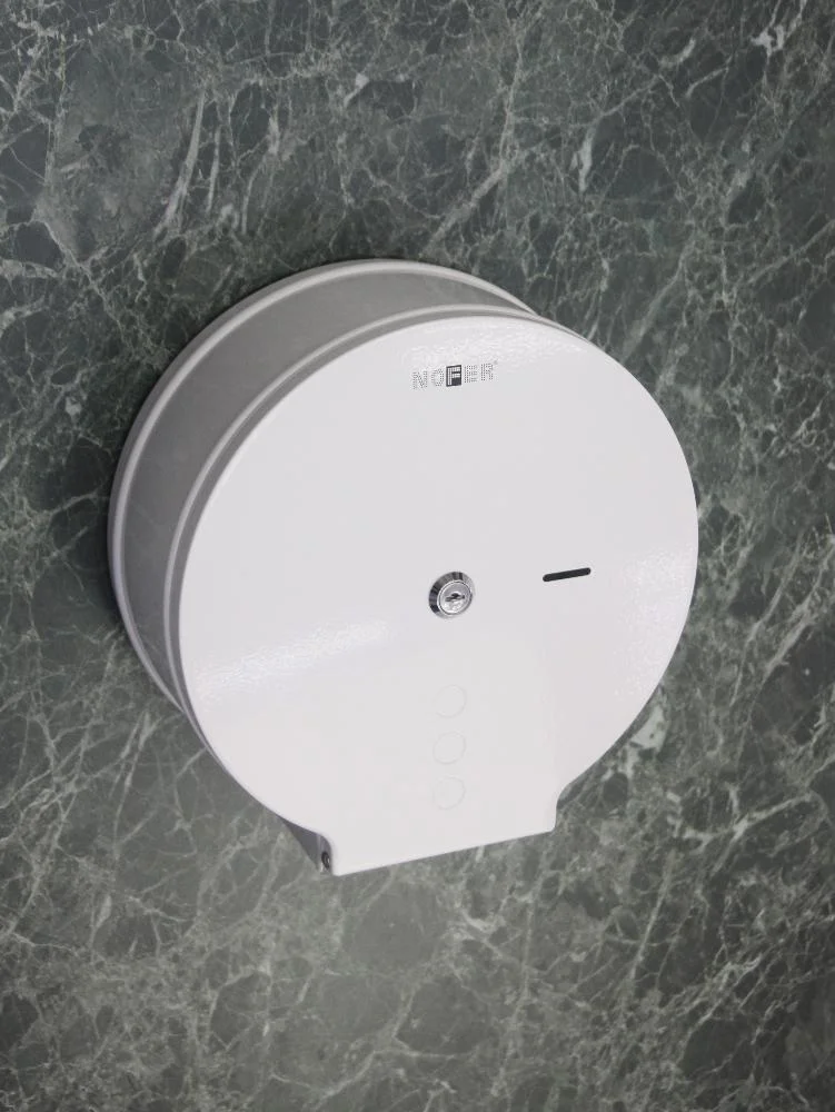 Диспенсер для туалетной бумаги круглый из нержавеющей стали глянцевый Nofer 05006.W