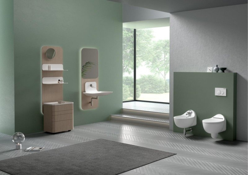 Creavit Foglia FG080-00CB00E-0000 Раковина накладная 800*495 мм (белый глянцевый)