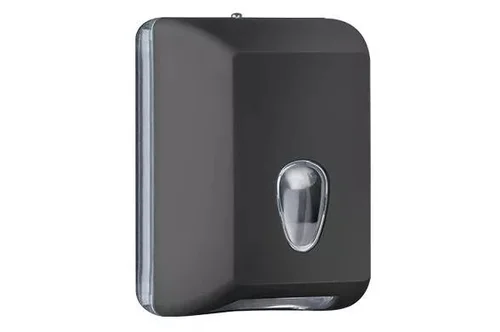 Диспенсер для листовой туалетной бумаги из ABS  пластика, Black Nofer 04030.N