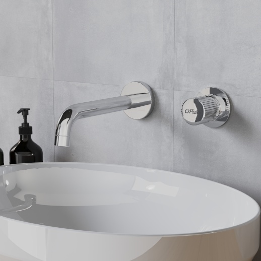 Смеситель для раковины PAINI Cox Grip 7GCR208 встраиваемый, хром (CR) Смеситель для раковины PAINI Cox Grip 7GCR208 встраиваемый, хром (CR)