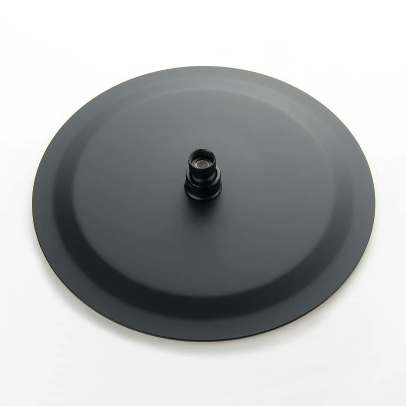 Круглый верхний душ  300*2 мм AQUATEK, матовый черный AQ2075MB