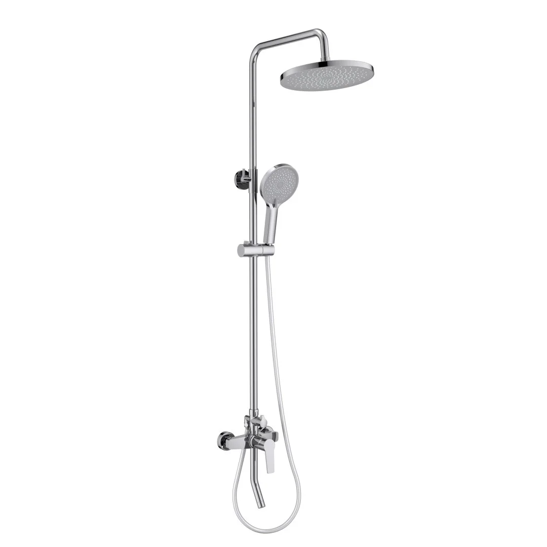 AQ2740CR ЛУГАНО душевая система (смеситель для ванны) 255 мм, хром