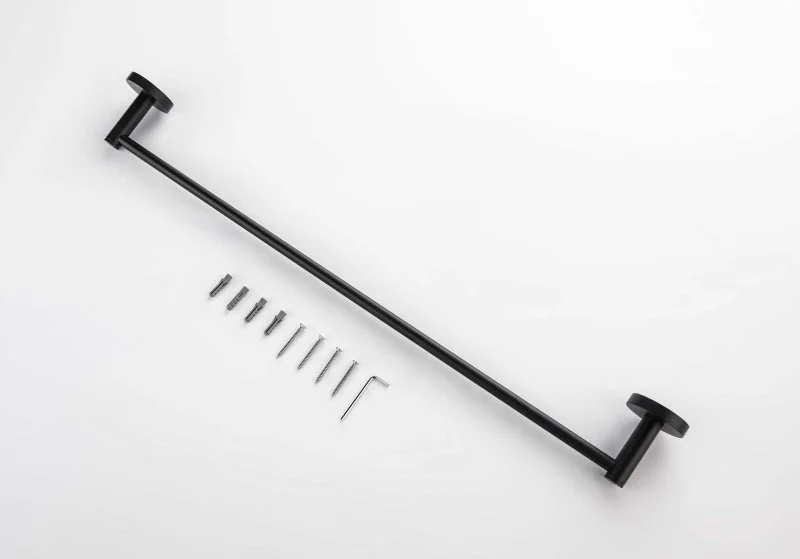 Полотенцедержатель 600 мм AQUATEK, матовый черный AQ4114MB ЕВРОПА