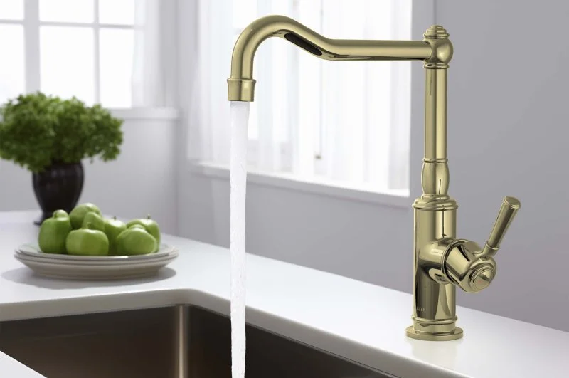 Смеситель для кухни AQUATEK, полир. золото AQ1580PG КЛАССИК