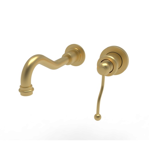 Смеситель для раковины PAINI Duomo 88PJ208 встраиваемый, брашированное золото PVD (PJ)