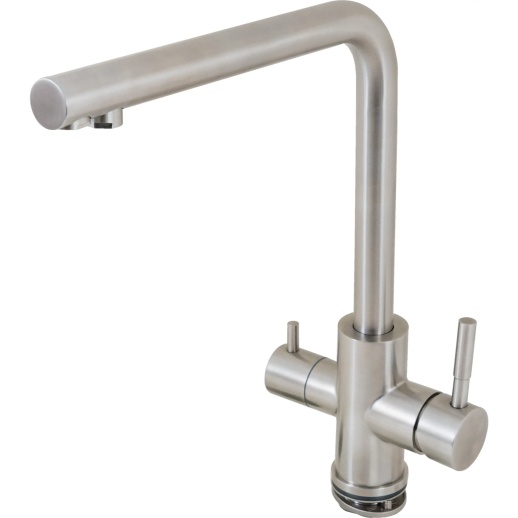 Смеситель для кухни PAINI Norda NRPW6433VEB90 с подводом для фильтра, никель PVD