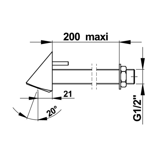 Фиксированная душевая головка PRESTO 29155 Фиксированная душевая головка PRESTO 29155