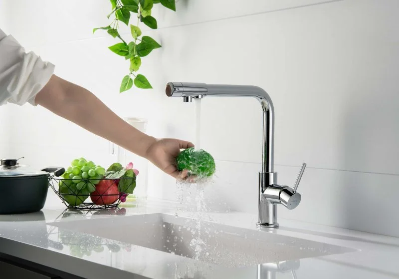 Смеситель для кухни с подключением к фильтру питьевой воды AQUATEK AQ1386CR ЕВРОПА