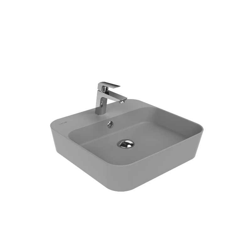 CREAVIT Раковина мебельная (45 см) ХОЛОДНЫЙ СЕРЫЙ МАТОВЫЙ LP046-00CG00E-0000
