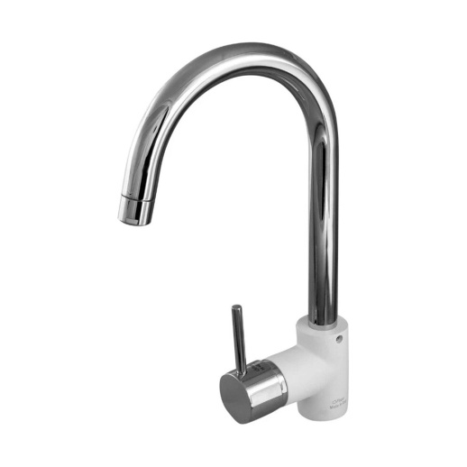 Смеситель для кухни PAINI Cox 78CR5722LLMKM, белый хром