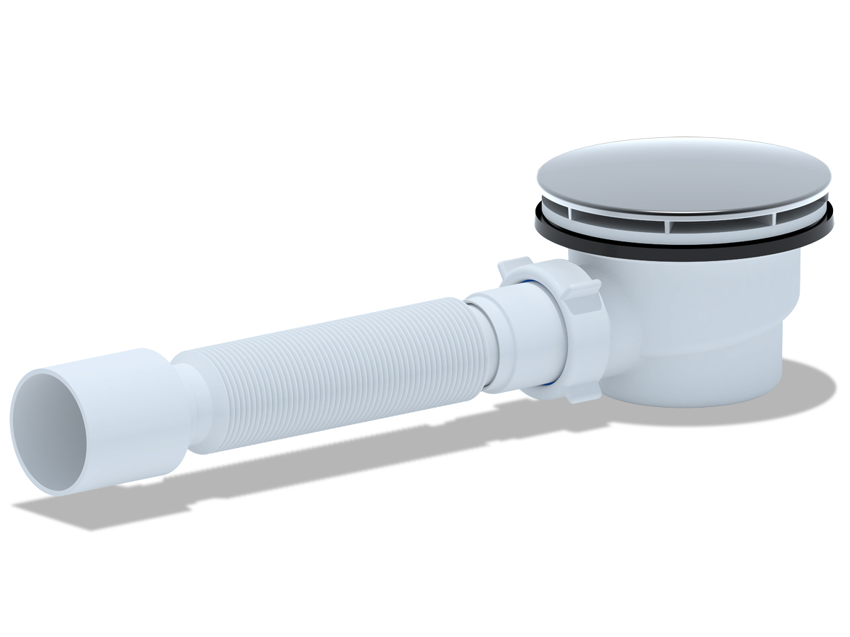 Сифон для д/п 1 1/2**90,h 65cг/т375*40/50,Металл