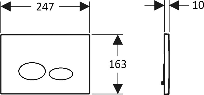 CREAVIT Кнопка для инсталляции DROP бронза GP2007.00