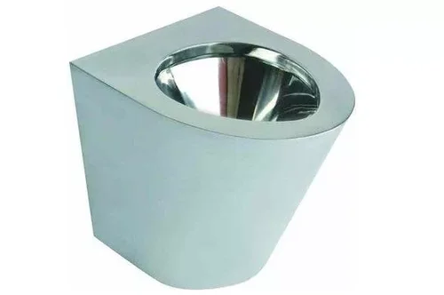 Унитаз из нержавеющей стали без сливного бака глянцевый Nofer 13012.B