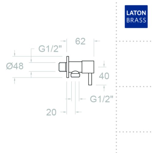 Встраиваемый гигиенический душ из ABS-пластика 114702WC