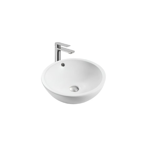 Раковина накладная для установки на столешницу AQUATEK AQ5354-MW 440*440*175, матовый белый