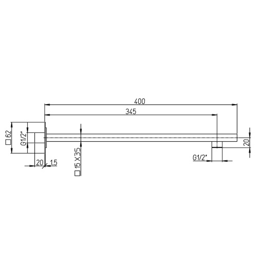 Кронштейн для верхнего душа PAINI 50YO745TCT540BI, черный (YO) Кронштейн для верхнего душа PAINI 50YO745TCT540BI, черный (YO)