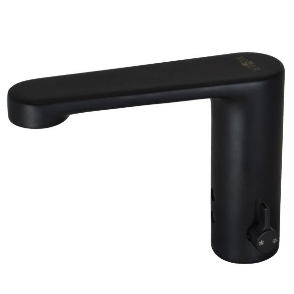 Смеситель сенсорный Luxmatic для раковины или столешницы LEED - расход Nofer 07260M.LN черный