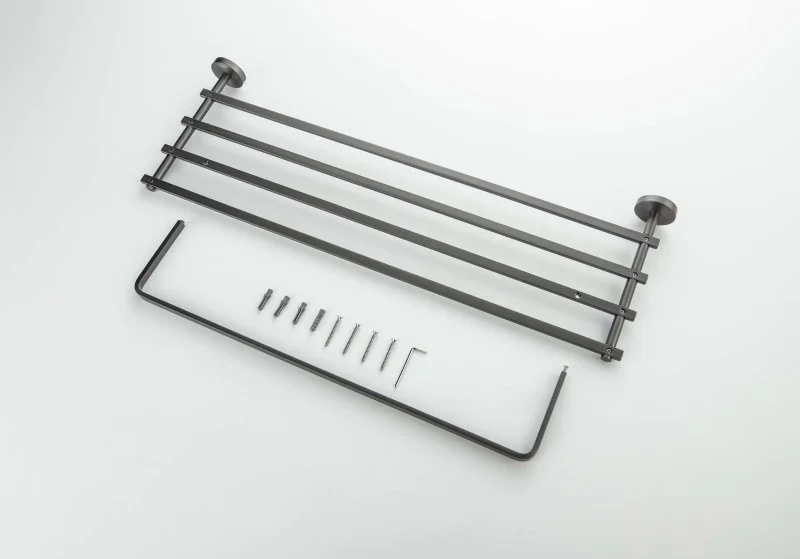 AQ4615BGM БЕТТА полка для полотенец, оружейная сталь