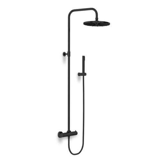 Душевая система PAINI 78PZ689TH Cox 250 мм, с термостатом, черный брашированный PVD (PZ) Душевая система PAINI 78PZ689TH Cox 250 мм, с термостатом, черный брашированный PVD (PZ)