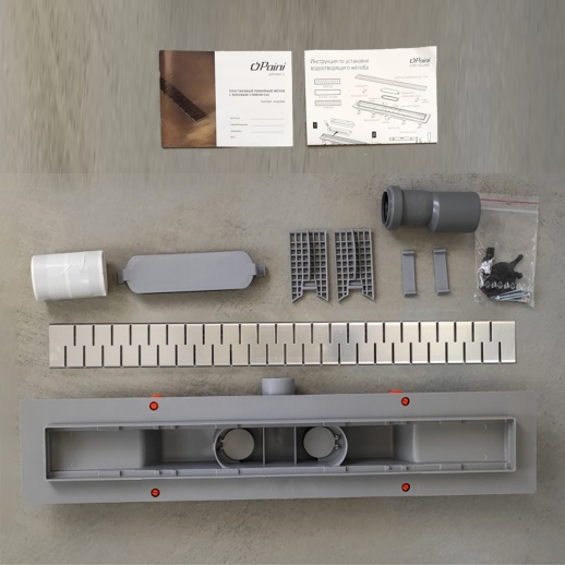 Душевой лоток PAINI CH450M Medium 450 мм Душевой лоток PAINI CH450M Medium 450 мм