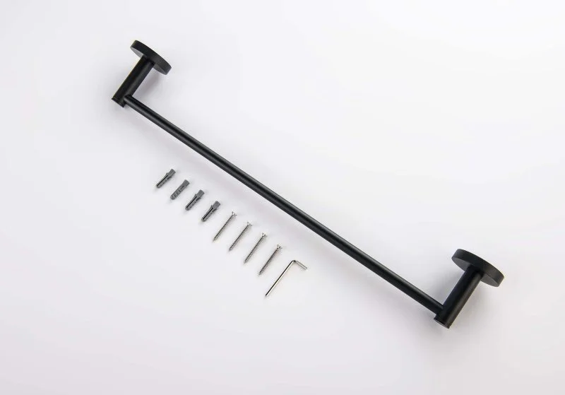 Полотенцедержатель 450 мм AQUATEK, матовый черный AQ4120MB ЕВРОПА