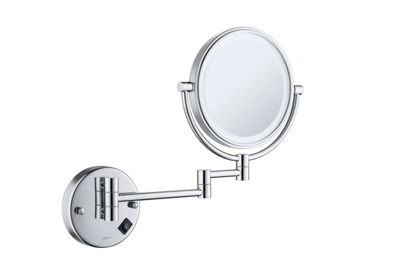 Зеркало косметическое настенное с подсветкой 5х AQUATEK AQ4912CR